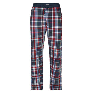 Phil & Co Men's Pyjama Pants Long Red/Blue Checkered