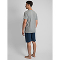 Phil & Co Phil & Co Heren Korte Pyjamabroek Donkerblauw Gemêleerd