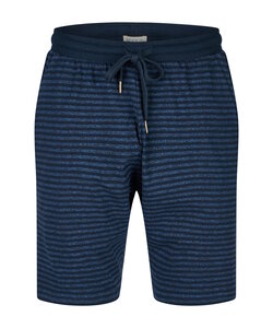 Phil & Co Heren Korte Pyjamabroek Donkerblauw/Blauw Gestreept