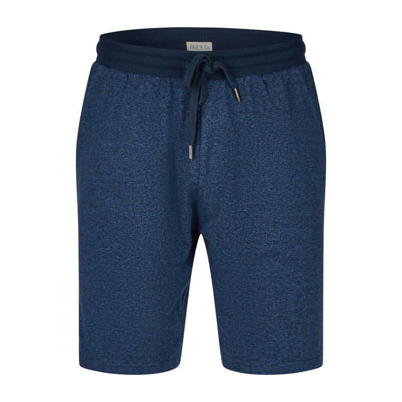 Phil & Co Phil & Co Heren Korte Pyjamabroek Donkerblauw Gemêleerd
