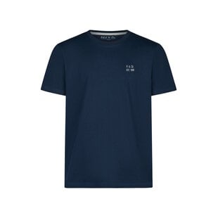Phil & Co Heren Pyjamashirt Korte Mouw Donkerblauw
