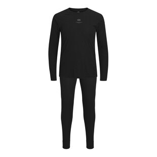 Jack & Jones Men's Thermal Underwear Set JACLESLEY Ski Baselayer Set Black