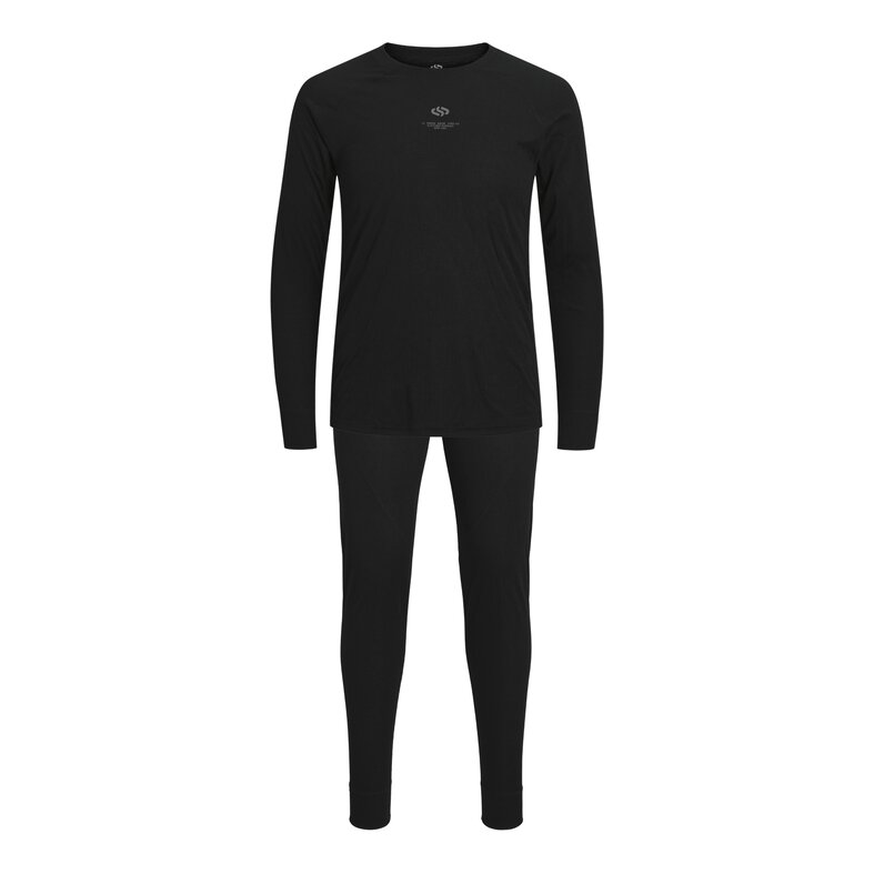 Jack & Jones Jack & Jones Men's Thermal Underwear Set JACLESLEY Ski Baselayer Set Black