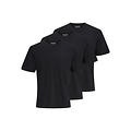 Jack & Jones Jack & Jones Men's Basic T-Shirt JACJONES Undershirt Round Neck 3-Pack Solid Black