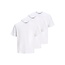 Jack & Jones Jack & Jones Heren Basic T-Shirt JACJONES Ondershirt Ronde Hals 3-Pack Effen Wit