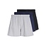 Jack & Jones Jack & Jones Heren Wijde Boxershorts JACJONES Jersey Stretch 3-Pack Effen Grijs/Donkerblauw/Zwart