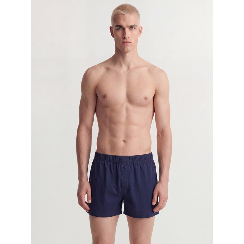 Jack & Jones Jack & Jones Heren Wijde Boxershorts JACJONES Jersey Stretch 3-Pack Effen Grijs/Donkerblauw/Zwart