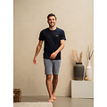 Phil & Co Phil & Co Heren Shortama Korte Pyjama Set Donkerblauw/Grijs
