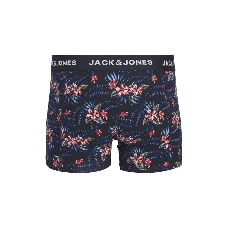 Jack & Jones Jack & Jones Heren Boxershorts Trunks JACLAMINE FLOWER 10-Pack Donkerblauw/Zwart Gebloemd Print