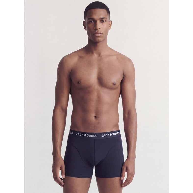 Jack & Jones Jack & Jones Heren Boxershorts Trunks JACLAMINE FLOWER 10-Pack Donkerblauw/Zwart Gebloemd Print