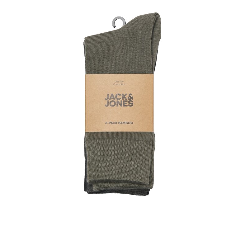 Jack & Jones Jack & Jones Men's Socks JACLOUIS Bamboo 3-Pack Green/Gray/Black
