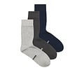 Jack & Jones Jack & Jones Heren Sokken JACLOUIS Bamboo 3-Pack Grijs/Donkerblauw