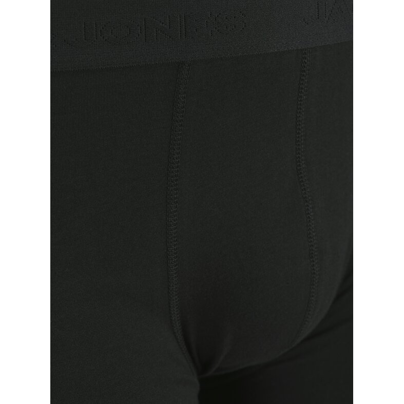 Jack & Jones Jack & Jones Heren Plus Size Boxershorts Trunks JACTONE IN TONE 5-Pack Effen Zwart