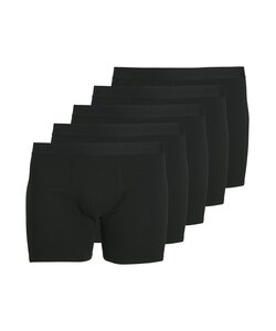 Jack & Jones Men's Plus Size Boxer Shorts Trunks JACTONE IN TONE 5-Pack Solid Black