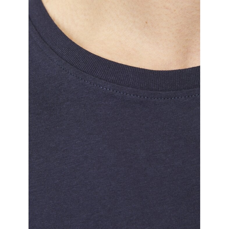 Jack & Jones Jack & Jones Heren Basic T-Shirt JJEORGANIC Ondershirt Ronde Hals 3-Pack Wit/Donkerblauw/Zwart
