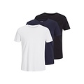 Jack & Jones Jack & Jones Men's Basic T-Shirt JJEORGANIC Undershirt Round Neck 3-Pack White/Dark Blue/Black