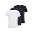 Jack & Jones Jack & Jones Men's Basic T-Shirt JJEORGANIC Undershirt Round Neck 3-Pack White/Dark Blue/Black