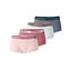 O'Neill O'Neill Boxershort Dames 4-Pack Effen Roze/Blauw/Grijs