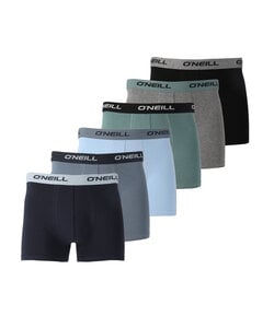 O'Neill Heren Boxershorts Trunks 6-Pack Groen/Grijs/Zwart/Blauw