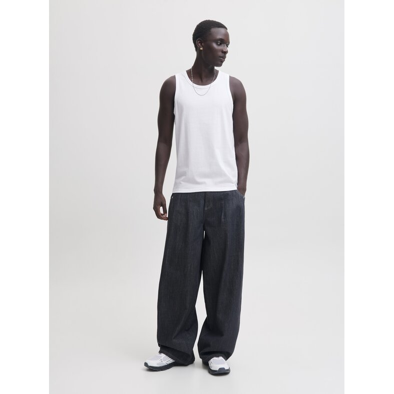 Jack & Jones Jack & Jones Men's Tank Top JACJONES Round Neck 3-Pack Solid White