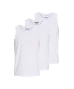 Jack & Jones Heren Tanktop JACJONES Ronde Hals 3-Pack Effen Wit