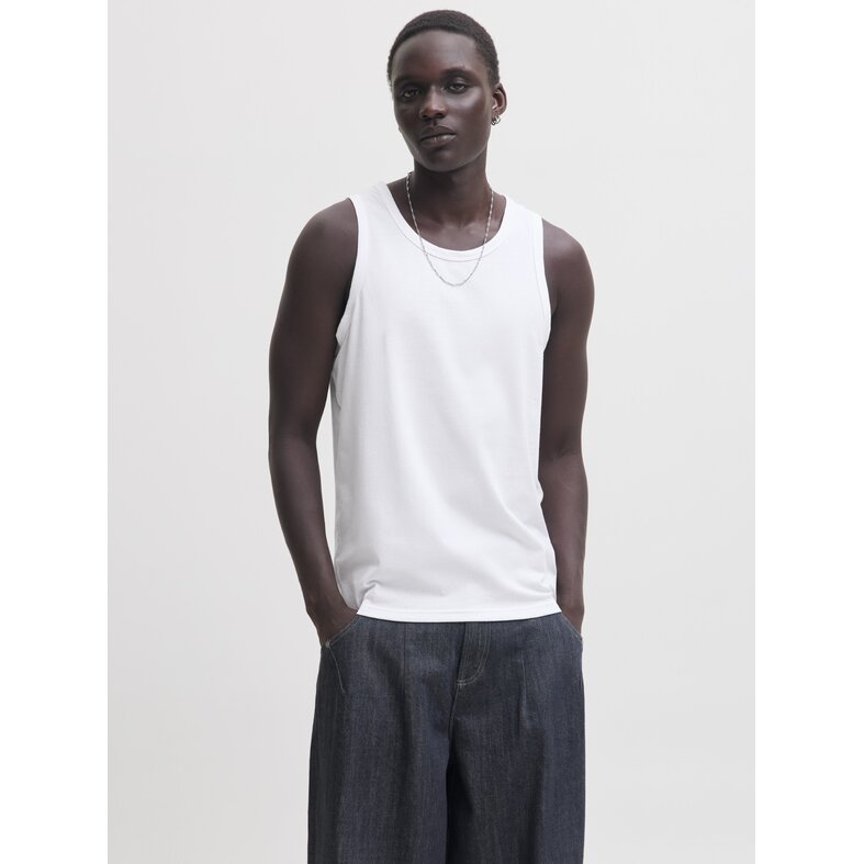 Jack & Jones Jack & Jones Men's Tank Top JACJONES Round Neck 3-Pack Solid White
