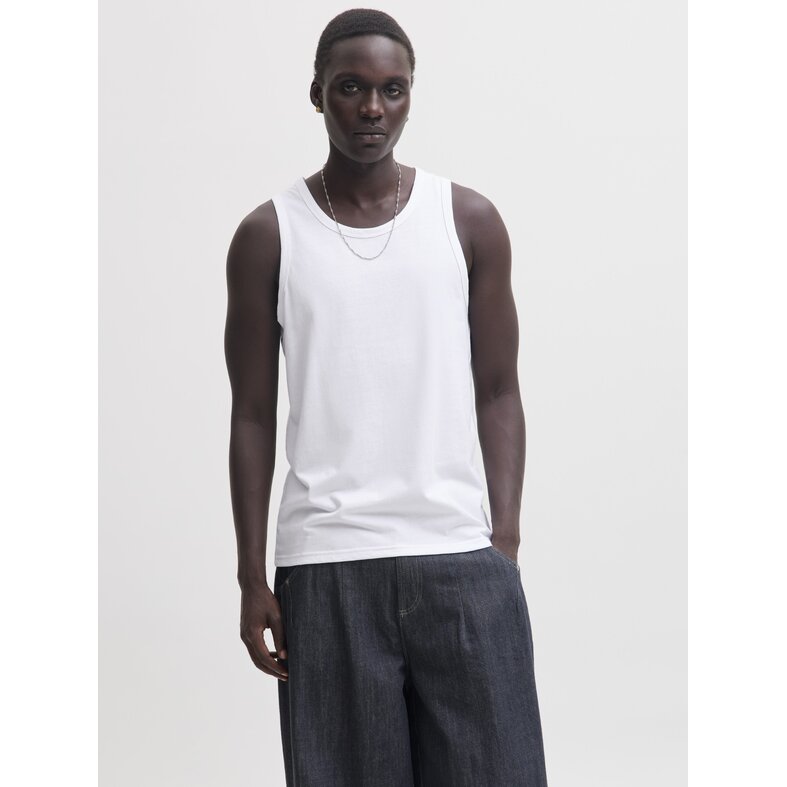 Jack & Jones Jack & Jones Men's Tank Top JACJONES Round Neck 3-Pack Solid White