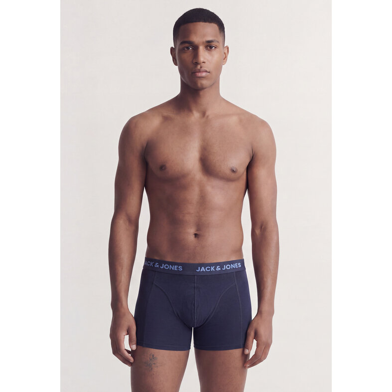 Jack & Jones Jack & Jones Heren Boxershorts Trunks JACEFRON 12-Pack Blauw/Donkerblauw/Zwart