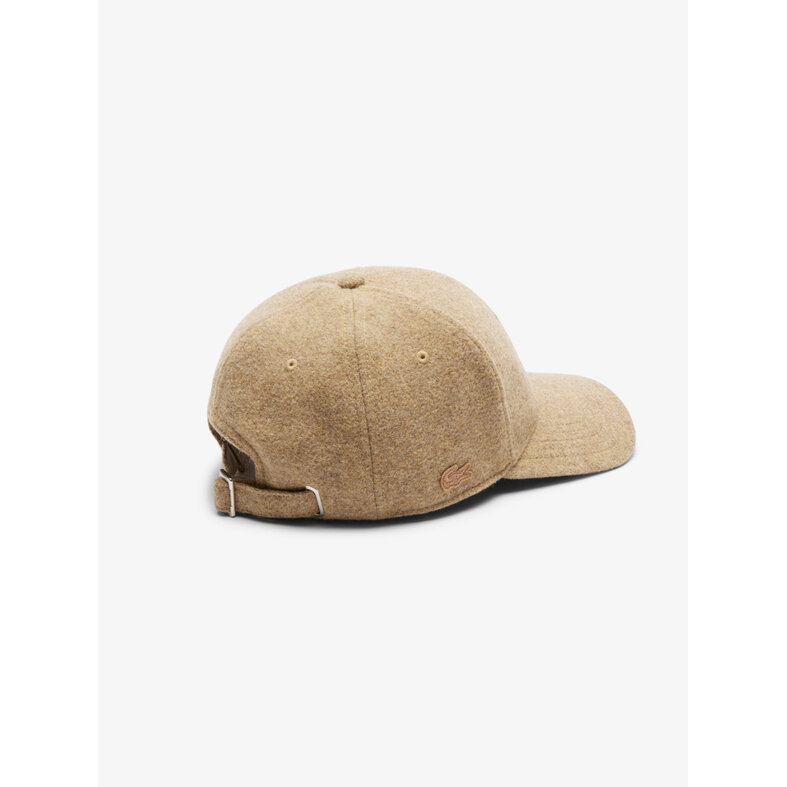 Lacoste Lacoste Unisex Dames / Heren Pet Baseball Cap Wolvilt Beige