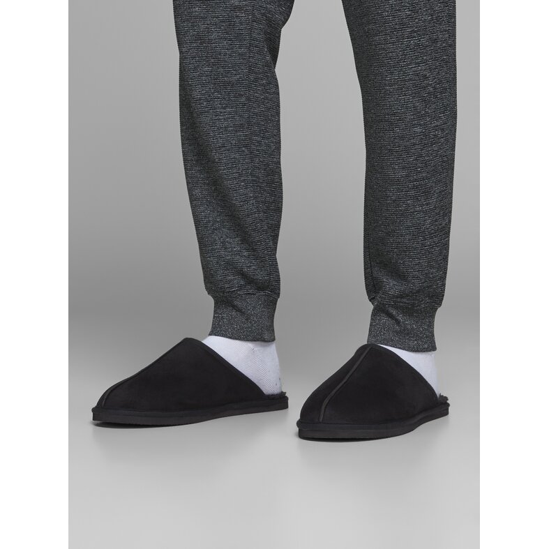 Jack & Jones Jack & Jones Heren Instap Pantoffel JFWDUDELY Microfiber Antraciet