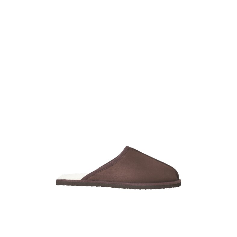 Jack & Jones Jack & Jones Heren Instap Pantoffel JFWDUDELY Microfiber Donkerbruin