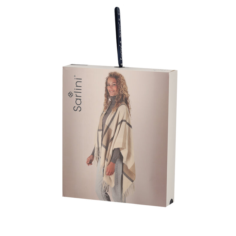 Sarlini Sarlini Women's Wrap Poncho Beige