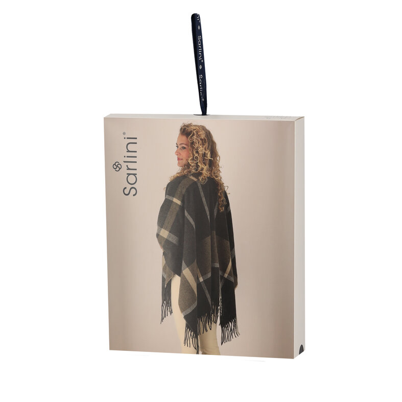 Sarlini Sarlini Women's Wrap Poncho Black