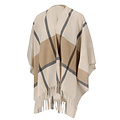 Sarlini Sarlini Women's Wrap Poncho Beige