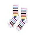Happy Socks Happy Socks Dames/Heren Pride Sokken "Love is Love" Giftbox 3-Pack Wit/Regenboog Gestreept/Hartjes
