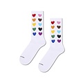 Happy Socks Happy Socks Dames/Heren Pride Sokken "Love is Love" Giftbox 3-Pack Wit/Regenboog Gestreept/Hartjes