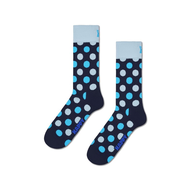 Happy Socks Happy Socks Women's Socks Big Dot 3-Pack Dark Blue/Cream White/Green Multicolor Polka Dot