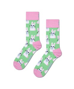 Happy Socks Women's Socks Bunny 1 Pair Light Green/Pink