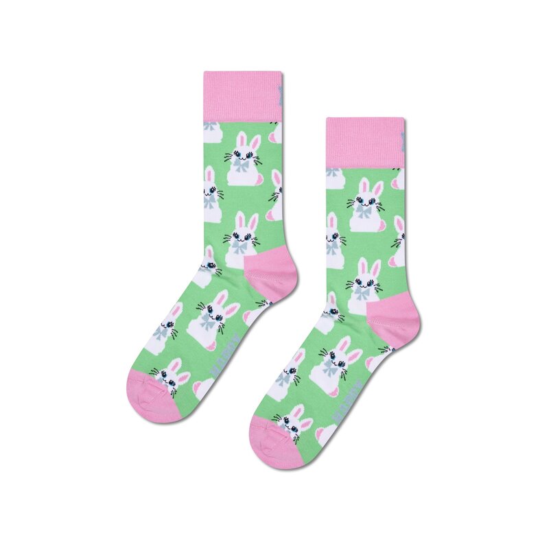 Happy Socks Happy Socks Women's Socks Bunny 1 Pair Light Green/Pink
