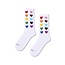 Happy Socks Happy Socks Women's/Men's Pride Socks 1 Pair White/Rainbow Hearts