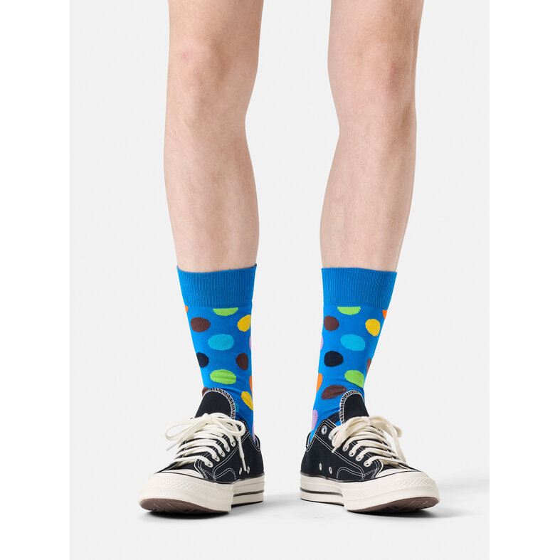 Happy Socks Happy Socks Women's/Men's Socks Big Dot 1 Pair Blue/Multicolor