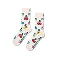 Happy Socks Happy Socks Women's/Men's Socks with Cherry/Heart Print 1 Pair White/Multicolor