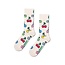 Happy Socks Happy Socks Women's/Men's Socks with Cherry/Heart Print 1 Pair White/Multicolor