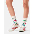 Happy Socks Happy Socks Women's/Men's Socks with Cherry/Heart Print 1 Pair White/Multicolor