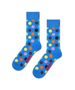 Happy Socks Women's/Men's Socks Big Dot 1 Pair Blue/Multicolor