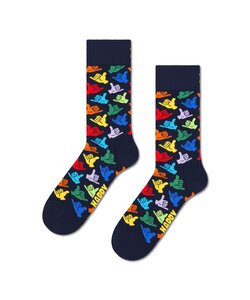Happy Socks Women's/Men's Socks Hang Loose 1 Pair Dark Blue