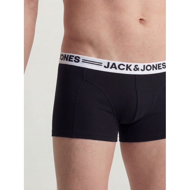 Jack & Jones Jack & Jones Heren Boxershorts Trunks JACSENSE 5-Pack Effen Zwart