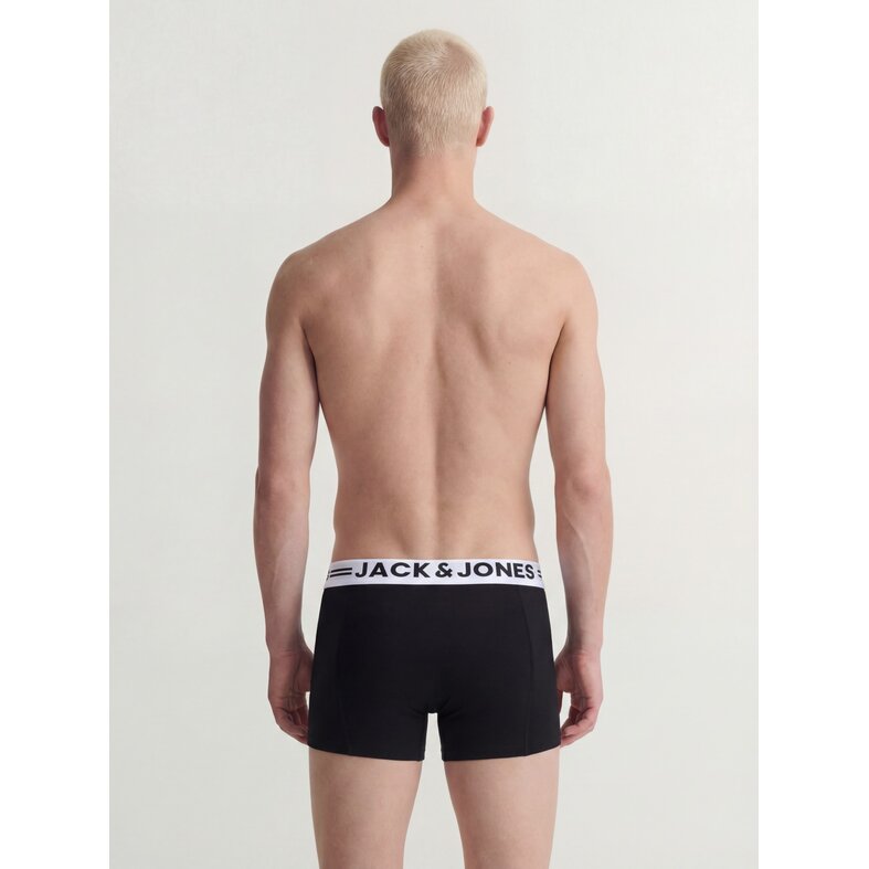 Jack & Jones Jack & Jones Heren Boxershorts Trunks JACSENSE 5-Pack Effen Zwart