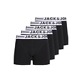Jack & Jones Jack & Jones Men's Boxer Shorts Trunks JACSENSE 5-Pack Solid Black