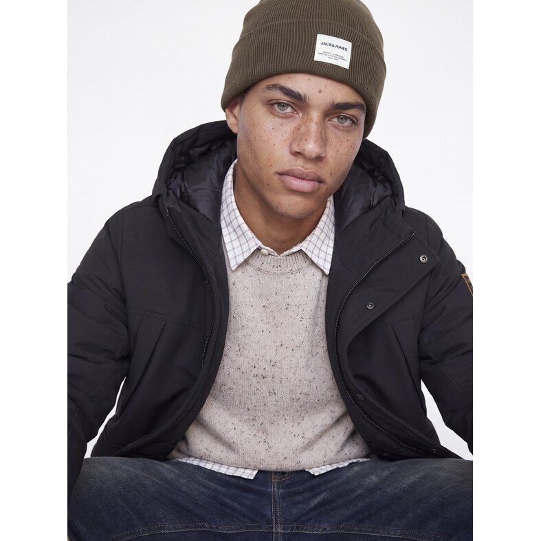 Jack & Jones Jack & Jones Men's JACLONG Knit Beanie Brown